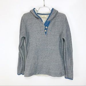 Marine Layer Heathered Blue Pullover Sweatshirt